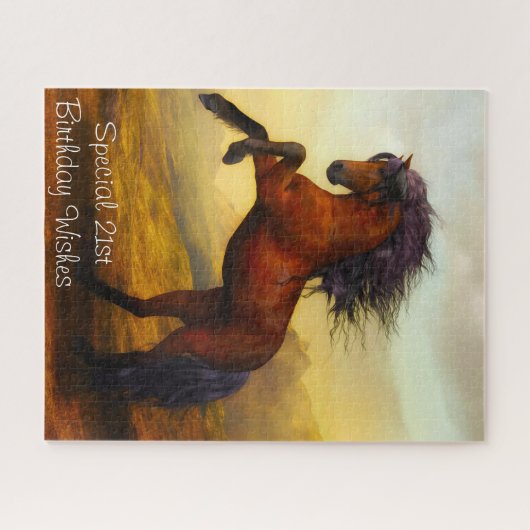 21ste verjaardag wil. legpuzzel (Horizontaal)