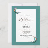 21ste verjaardag Zeemeermin Gewaardeerde verjaarda Kaart (Achterkant)