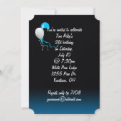 21ste verjaardagsfeest met ogen kaart (Achterkant)