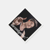 21ste verjaardagsfoto 21 twintigste jongens servet (Hoek)