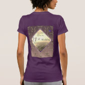 21ste weddenschap Jubileum Brass en Iolite T-Shirt (Achterkant)