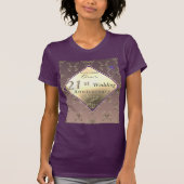 21ste weddenschap Jubileum Brass en Iolite T-Shirt (Voorkant)