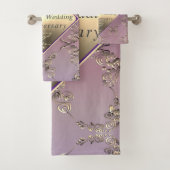 21ste weddenschap Jubileum Brass en Iolite Towel Bad Handdoek (Insitu)