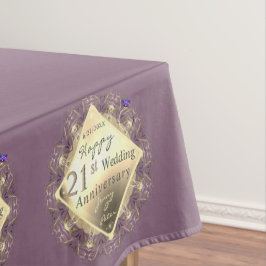 21ste weddenschap Jubileum Brass & Iolite Tafelkleed