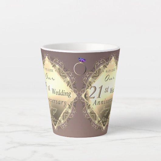 21ste weddenschap Jubileum Ioliet en Brass Mok (Voorkant)