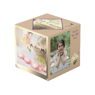 21ste weduwschap Jubileum Brass Cube Kubus