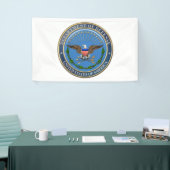 [220] Embleem van het Amerikaanse ministerie van D Spandoek (Beurs)