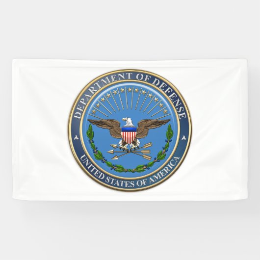 [220] Embleem van het Amerikaanse ministerie van D Spandoek (Horizontaal)