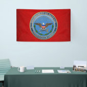 [220] Embleem van het Amerikaanse ministerie van D Spandoek (Beurs)