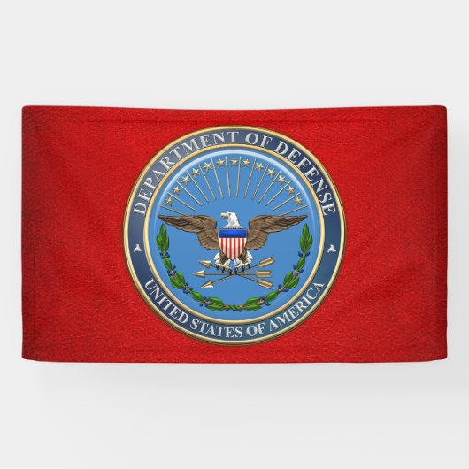 [220] Embleem van het Amerikaanse ministerie van D Spandoek (Horizontaal)