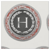 [220] "H" zilveren  monogram Stof (Close Up)
