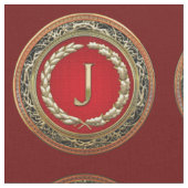 [220] "J" Gold  Monogram Stof (Close Up)