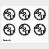 220 Kleding Logo Ronde Sticker (Vel)