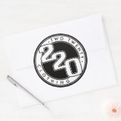 220 Kleding Logo Ronde Sticker (Envelop)