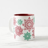 220 Mok met kerstsnowflake (Voorkant links)