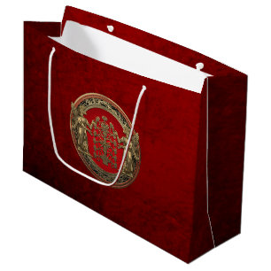 [220] Twee gouden nieren met een levensboom Groot Cadeauzakje