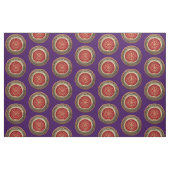 [220] Vegvisir - Viking Gold Magic Runass Stof (Fat Quarter)