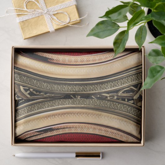 [220] Vegvisir - Viking Gold Magic Runass Tissuepapier (Geschenk)