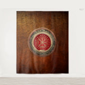 [220] Vegvisir - Viking Gold Magic Runass Wandkleed (Voorkant)