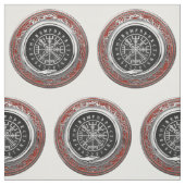 [220] Vegvisir - Viking Silver Magic Runass Stof (Swatch)