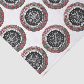 [220] Vegvisir - Viking Silver Magic Runass Tissuepapier (Detail)