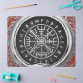 [220] Vegvisir - Viking Silver Magic Runass Tissuepapier (Craft)