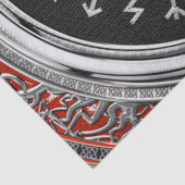[220] Vegvisir - Viking Silver Magic Runass Tissuepapier (Detail)