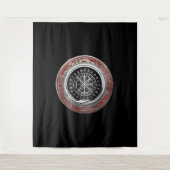 [220] Vegvisir - Viking Silver Magic Runass Wandkleed (Voorkant)