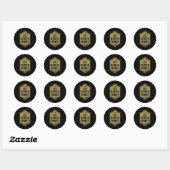 221B Baker Street in nood Ronde Sticker (Vel)