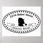 221b Baker Street Sherlock Holmes BBC TV show Sher Poster (Voorkant)