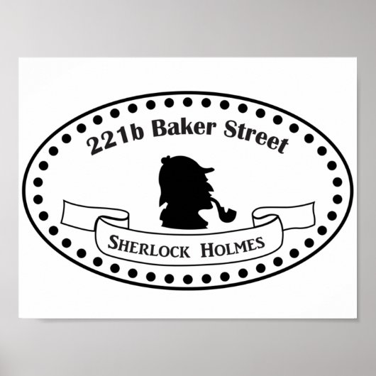 221b Baker Street Sherlock Holmes BBC TV show Sher Poster (Voorkant)
