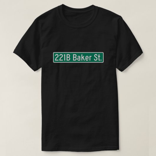 221B Baker Street-teken T-shirt (Design voorkant)