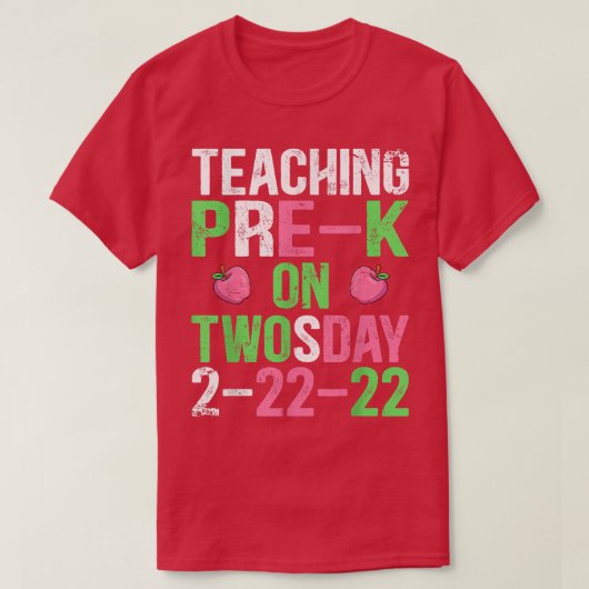 2222222e docent aan het predikaat-K-niveau T-shirt (Design voorkant)