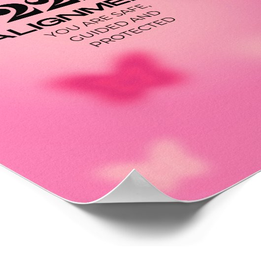 222 Angel Number Alignment Poster (Hoek)