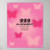 222 Angel Number Alignment Poster (Voorkant)