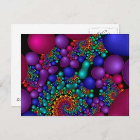 222 Fractal Briefkaart (Voorkant / Achterkant)