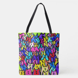 222 - KATTEN - Canvas tas