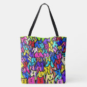 222 - KATTEN - Canvas tas (Achterkant)