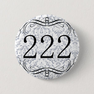 222 Netnummer Ronde Button 5,7 Cm