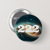 222 Universum Engel Nummer Galaxy Manifestatie Ronde Button 5,7 Cm (Voorkant /achterkant)