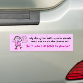 22316832, mijn dochter met speciale behoeften kan. bumpersticker (Op auto)