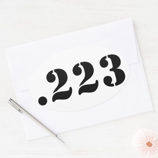 .223 OVALE STICKER (Envelop)