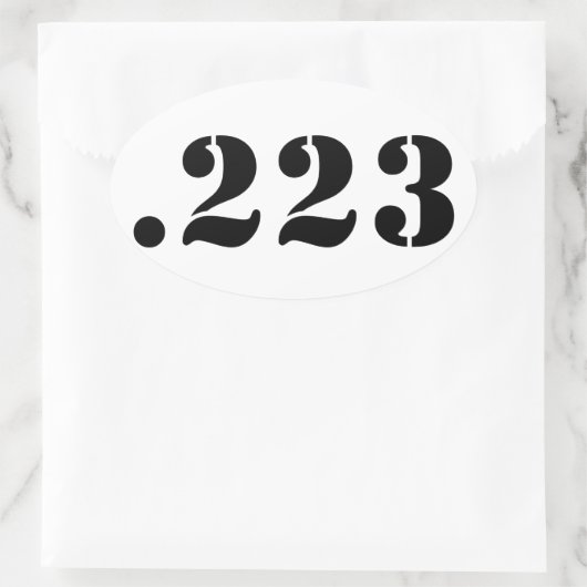 .223 OVALE STICKER (Tas)