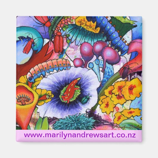 2240 We hebben wezens in onze tuinmagneet Magneet (Voorkant)