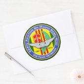 224e avn Bn RR 2b - ASA Vietnam Ronde Sticker (Envelop)