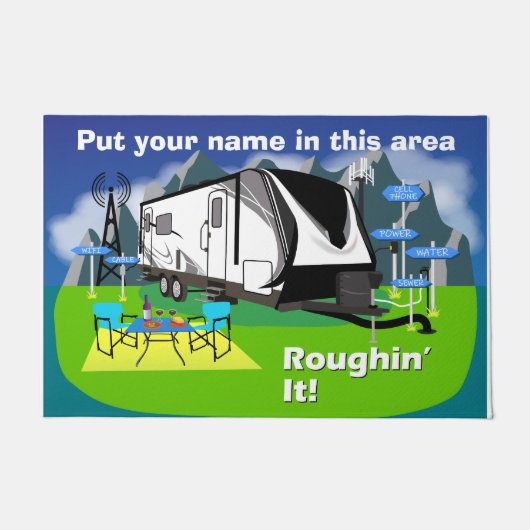 2250RK - Groot ontwerp - Stel je voor dat je er ru Deurmat (Voorkant)