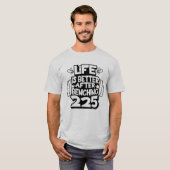 225 Lb Powerlifting PR T-shirt (Voorkant volledig)