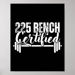 225 pond bankdruk gecertificeerd poster