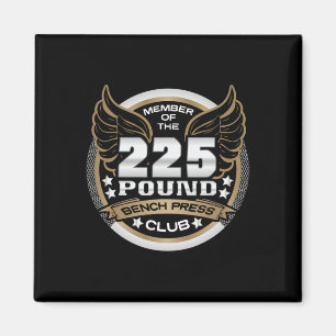 225 Pond Bankdrukclub voor Powerlifter Gewichtheff Magneet