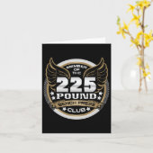 225 Pond Bench Press Club voor Powerlifter Weightl Kaart (Gele Bloem)